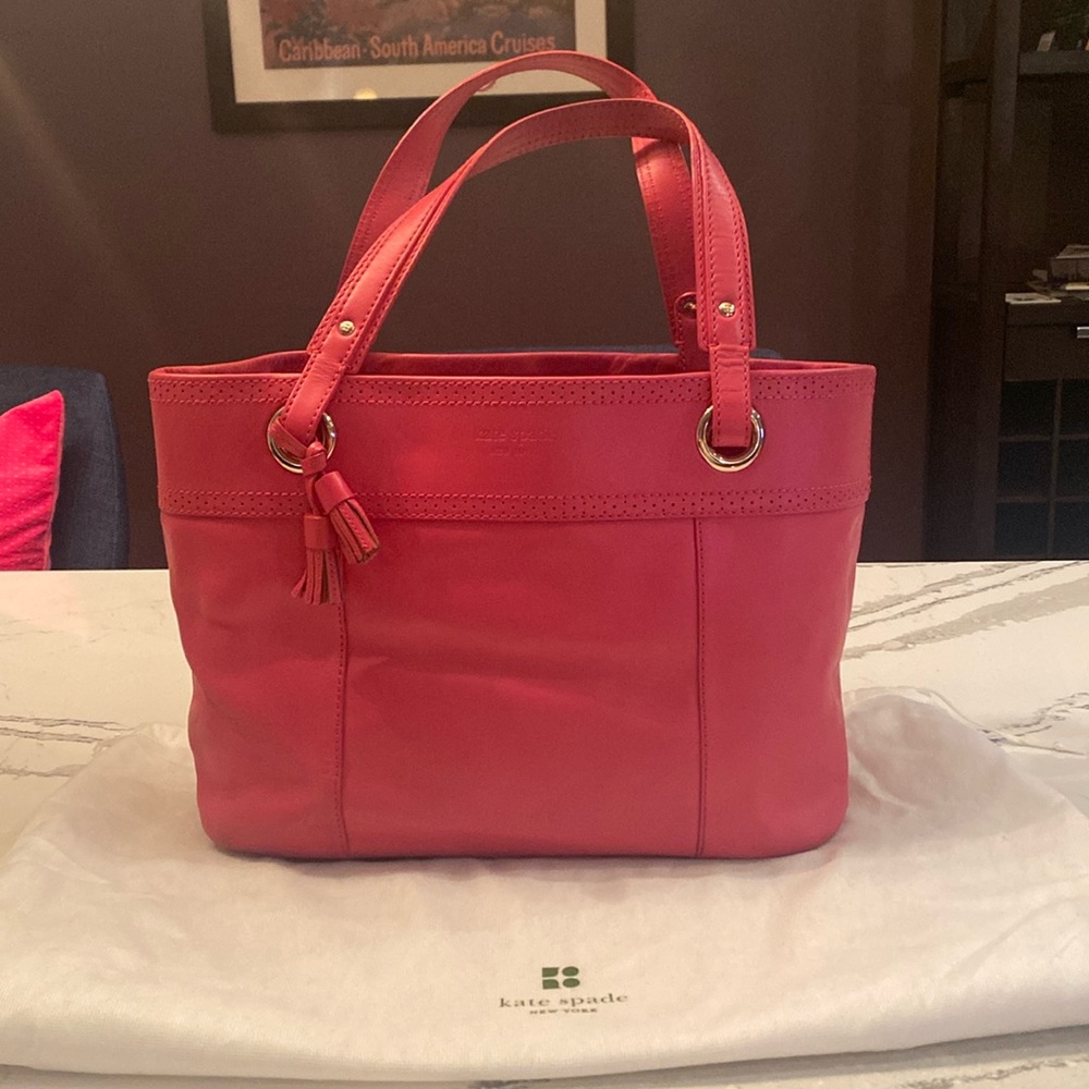 Kate Spade flamingo pink tote
